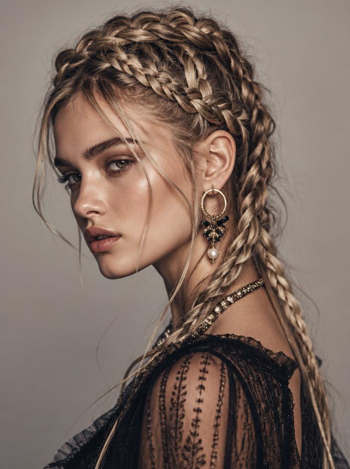 Linear Plait hairstyle